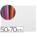GOMA EVA CON PURPURINA LIDERPAPEL 50X70CM 60G/ M2 ESPESOR 2 MM BLANCO
