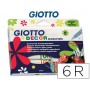 ROTULADOR GIOTTO DECOR MATERIALS CAJA DE 6 COLORES SURTIDOS