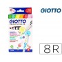 ROTULADOR GIOTTO TURBO COLOR BICOLOR CAJA DE 8 COLORES
