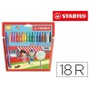 ROTULADOR STABILO POWER CAJA DE 18 COLORES