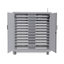 ARMARIO ROCADA METALICO 10 BANDEJAS PARA ALMACENAMIENTO Y CARGA DE BATERIA DE PORTATILES ELECTRIFICA