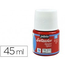 PINTURA PARA TELA PEBEO SETACOLOR OPAQUE ROJO 45ML