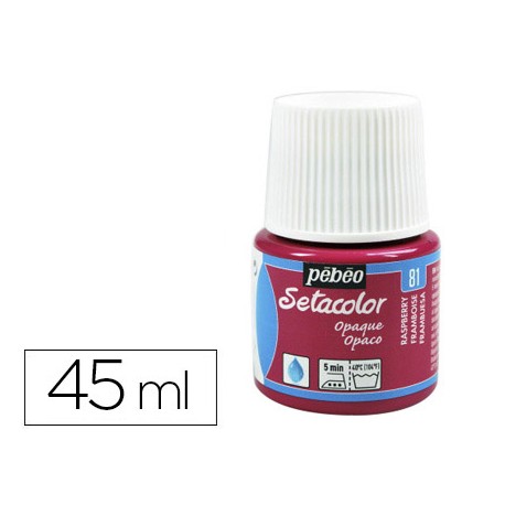 PINTURA PARA TELA PEBEO SETACOLOR OPAQUE FRAMBUESA 45ML