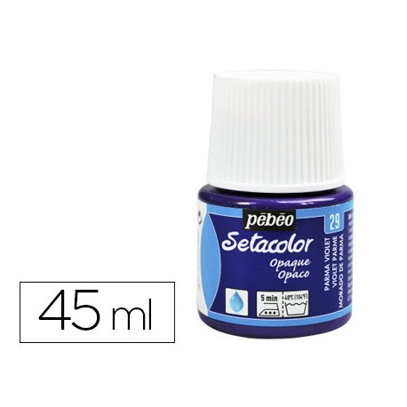 PINTURA PARA TELA PEBEO SETACOLOR OPAQUE VIOLETA PARMA 45ML