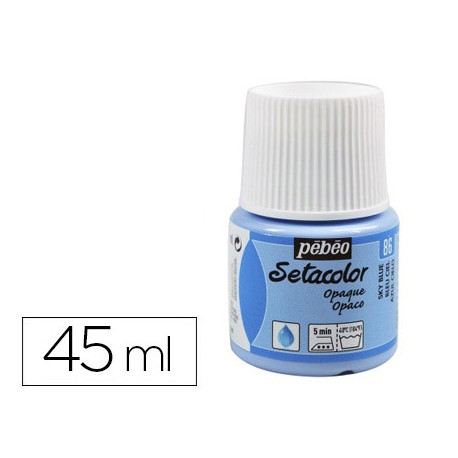 PINTURA PARA TELA PEBEO SETACOLOR OPAQUE AZUL CIELO 45ML