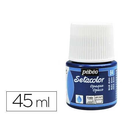 PINTURA PARA TELA PEBEO SETACOLOR OPAQUE AZUL JEAN 45ML