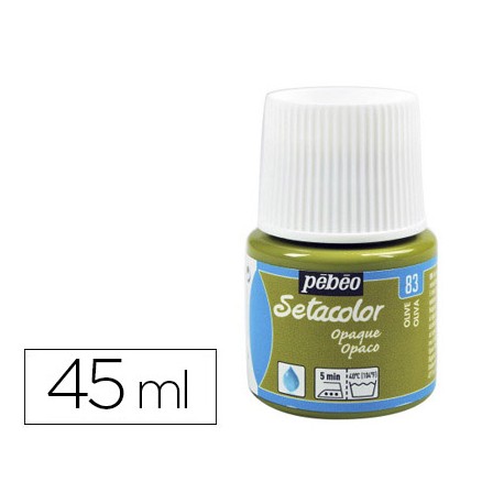 PINTURA PARA TELA PEBEO SETACOLOR OPAQUE VERDE OLIVA 45ML