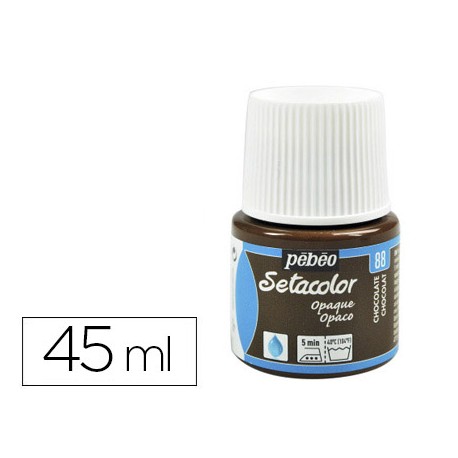 PINTURA PARA TELA PEBEO SETACOLOR OPAQUE CHOCOLATE 45ML