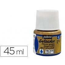 PINTURA PARA TELA PEBEO SETACOLOR OPAQUE MOIRE ORO 45ML