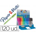 BOLIGRAFO PAPER MATE INKJOY MINI 100 PUNTA MEDIA EXPOSITOR DE 120 UNIDADES