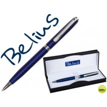 BOLIGRAFO BELIUS DUBLIN AZUL EN ESTUCHE