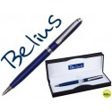 BOLIGRAFO BELIUS DUBLIN AZUL EN ESTUCHE