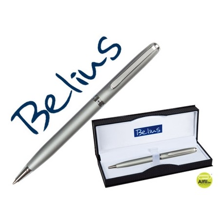 BOLIGRAFO BELIUS DUBLIN PLATA EN ESTUCHE