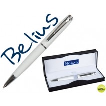 BOLIGRAFO BELIUS ABERDEEN LACADO BLANCO EN ESTUCHE