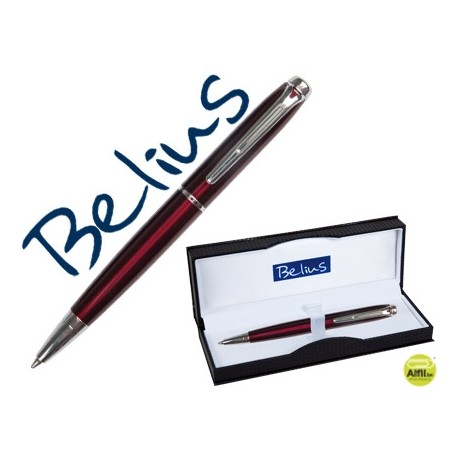 BOLIGRAFO BELIUS LACADO ABERDEEN ROJO EN ESTUCHE