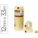 CINTA ADHESIVA SCOTCH TRANSPARENTE 12MMX33 MT
