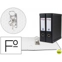 MODULO PARDO 2 ARCHIVADORES DE PALANCA FOLIO 2 ANILLAS DE 70 MM NEGRO 350X180X300 MM