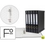 MODULO PARDO 5 ARCHIVADORES DE PALANCA FOLIO 2 ANILLAS DE 25 MM NEGRO 350X230X300 MM