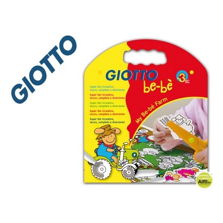 SET GIOTTO BE-BE MY BE-BE FARM ROTULADORES+ CUADERNO+ TIJERA+ ADHESIVOS