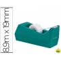 PORTARROLLO SOBREMESA SCOTCH COLOR VERDE DE 19MM X8,9 MT INCLUYE ROLLO DE CINTA MAGIC