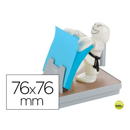 SOPORTE BLOC DE NOTAS ADHESIVAS QUITA Y PON POST-IT Z NOTES KARATE 76X76 MM