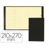 AGENDA ENCUADERNADA QUO VADIS NOTE 27 ESP TOSCANA 27X21 CM 2015 SEMANA VISTA COLOR NEGRO