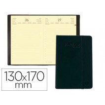AGENDA ENCUADERNADA QUO VADIS DAILY 17 ML 17X13 CM 2015 DIA PAGINA COLOR HABANA NEGRO