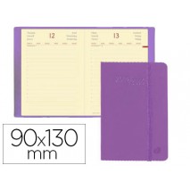 AGENDA ENCUADERNADA QUO VADIS DAILY POCKET ML 13X9 CM 2015 DIA PAGINA HABANA LILA