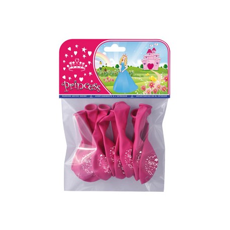 GLOBOS PRINCESAS BOLSA DE 8 UNIDADES