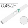 ROLLO ADHESIVO LIDERPAPEL UNICOLOR BLANCO BRILLO ROLLO DE 0,45 X 2 MT