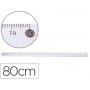 REGLA METALICA Q-CONNECT ALUMINIO 80 CM