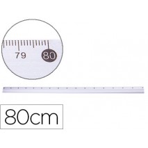 REGLA METALICA Q-CONNECT ALUMINIO 80 CM