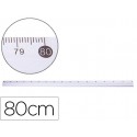 REGLA METALICA Q-CONNECT ALUMINIO 80 CM