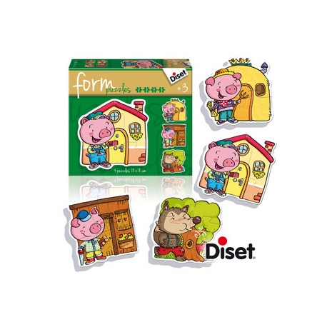 JUEGO DISET DE MESA FORM LOS TRES CERDITOS