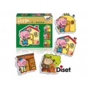 JUEGO DISET DE MESA FORM LOS TRES CERDITOS