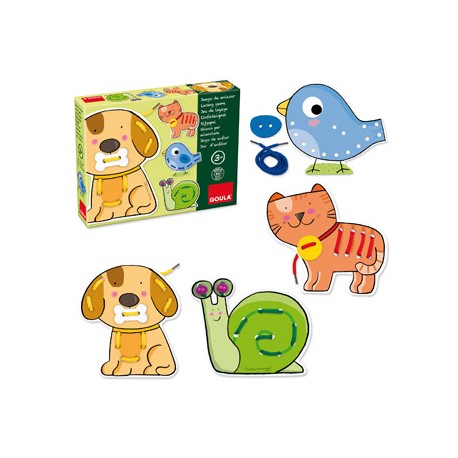 JUEGO GOULA DIDACTICO ENLAZAR ANIMALES