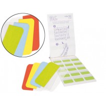 BANDERITAS SEPARADORAS 3L OFFICE RIGIDAS CON PESTAÑA MEDIANAS 4 COLORES 12 BANDERITAS POR COLOR PACK
