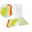 BANDERITAS SEPARADORAS 3L OFFICE RIGIDAS CON PESTAÑA MEDIANAS 4 COLORES 12 BANDERITAS POR COLOR PACK
