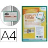 FUNDA PARA COLGAR TARIFOLD DIN A4 ADHESIVA VERDE