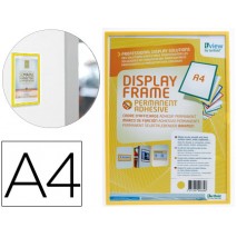 FUNDA PARA COLGAR TARIFOLD DIN A4 ADHESIVA AMARILLO