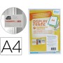 FUNDA PARA COLGAR TARIFOLD DIN A4 ADHESIVA BLANCO