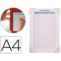 FUNDA PARA COLGAR TARIFOLD ADHESIVA REPOSICIONABLE DIN A4 TRANSPARENTE PACK DE 2 UNIDADES