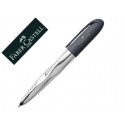 BOLIGRAFO FABER CASTELL N'ICE PEN ERGONOMICO CUERPO CROMADO BRILLANTE/ANTRACITA TINTA COLOR NEGRO