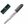 BOLIGRAFO FABER CASTELL N'ICE PEN ERGONOMICO CUERPO CROMADO BRILLANTE/ANTRACITA TINTA COLOR NEGRO