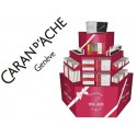 EXPOSITOR CARAN D'ACHE COLECCION CD'A 100 AÑOS TIPO TARTA PARA SUELO 120X120X60 CM
