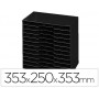 ARCHIVADOR MODULAR CEP POLIESTIRENO NEGRO 12 CASILLAS 353X250X353 MM