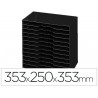 ARCHIVADOR MODULAR CEP POLIESTIRENO NEGRO 12 CASILLAS 353X250X353 MM