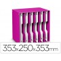 ARCHIVADOR MODULAR CEP POLIESTIRENO ROSA/BLANCO 12 CASILLAS 353X250X353 MM