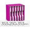 ARCHIVADOR MODULAR CEP POLIESTIRENO ROSA/BLANCO 12 CASILLAS 353X250X353 MM