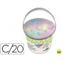 TIZA COLOR LIDERPAPEL PARA SUELO CUBILETE DE 20 UNIDADES COLORES SURTIDOS